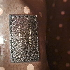 Kate Spade Classic Black Shoulder Bag Leather Made In Italy VINTAGE 1990'S Rare